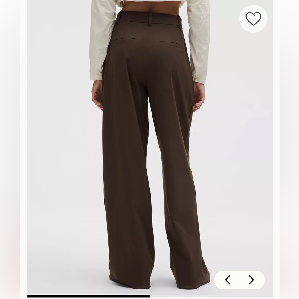 Lululemon Daydrift High-Rise Wide-Leg Trouser size XXS walnut crunch Athleisure - Picture 3 of 16